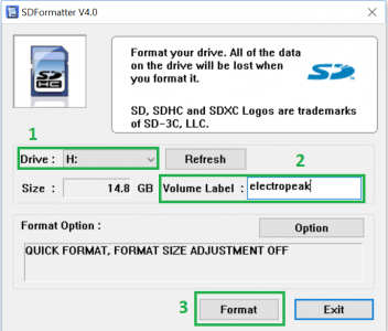 SD Formatter 1نرم افزار
