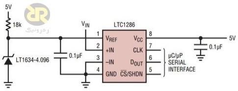 یک نمونه مدار و ای سی ولتاژ رفرنس