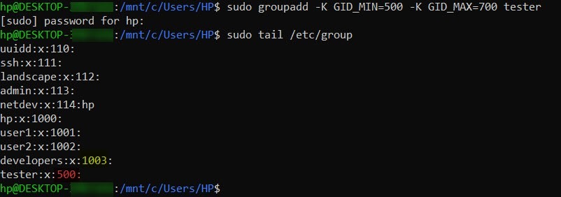 دستور groupadd در CommandLine لینوکس