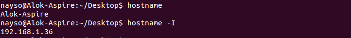 دستور hostname در CommandLine  لینوکس
