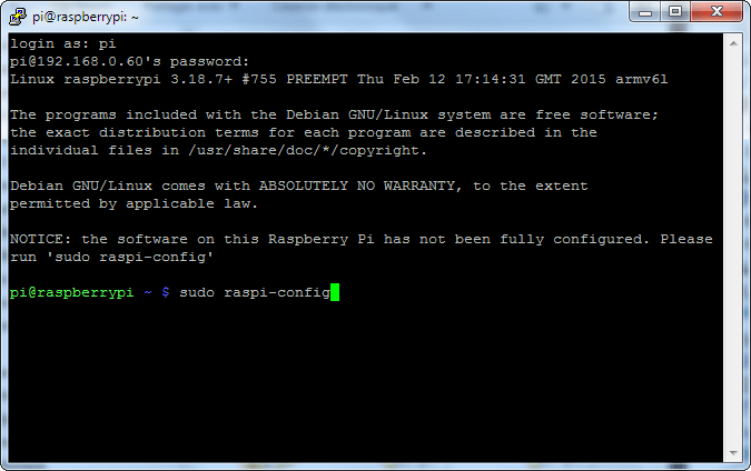دستور sudo raspi-config در تنظیمات عمومی Raspberry Pi